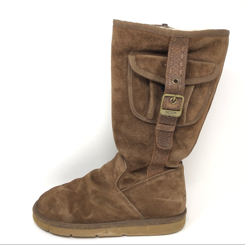 Ugg Retro Cargo Brown Suede Boots 9